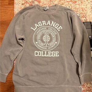 Comfort Colors Gray LaGrange College Sweatshirt